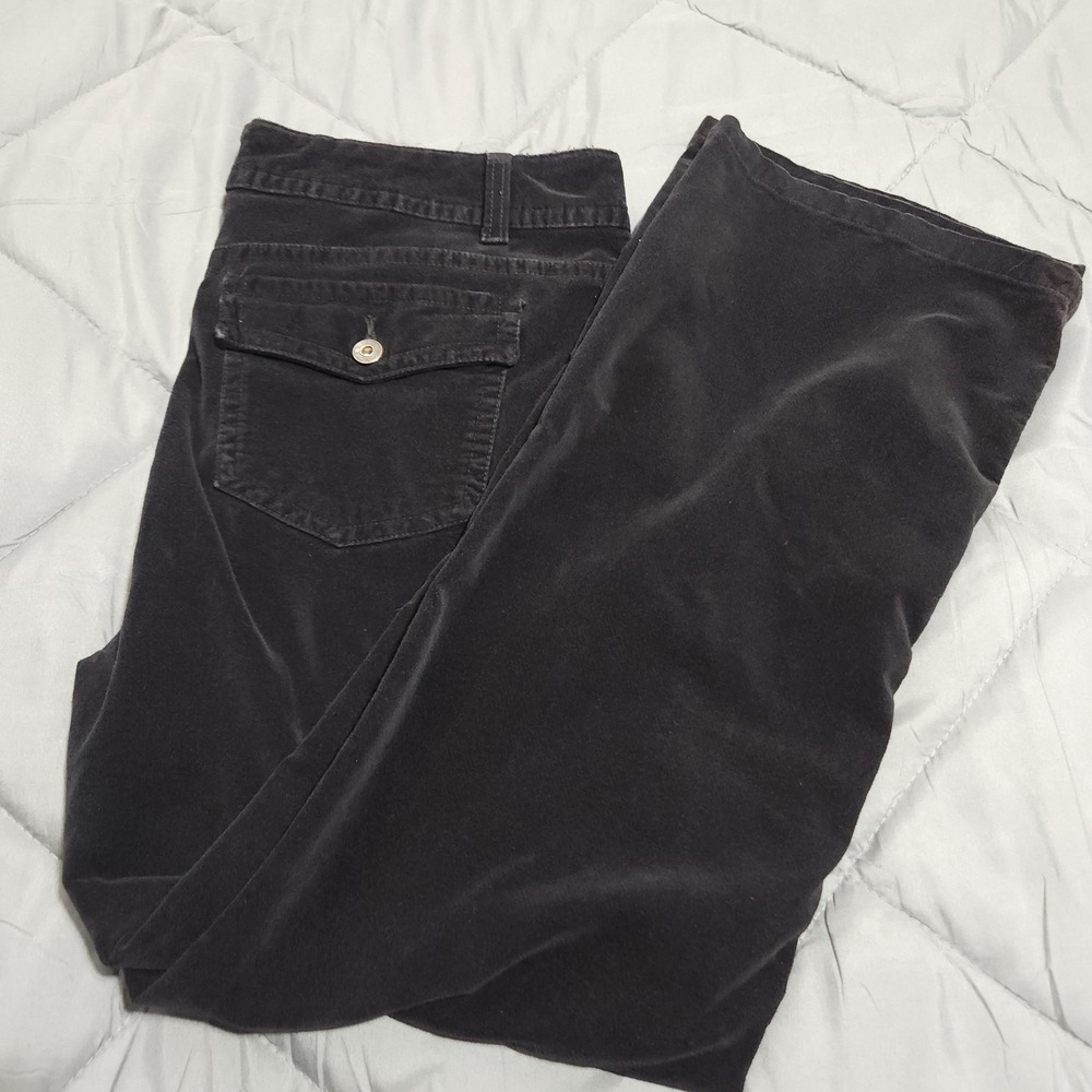 Gloria Vanderbilt Corduroy Pants Women's 16W 36x29.5 High Rise Black‎